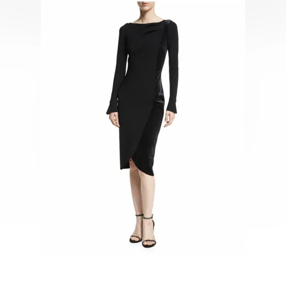 $795  Nwt LA PETITE ROBE DI CHIARA BONI MAYSA VELVET DRESS Black SZ 40/ US 4 - Picture 1 of 16